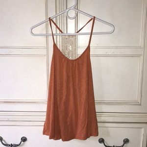 Forever 21 tank top with lace detailing